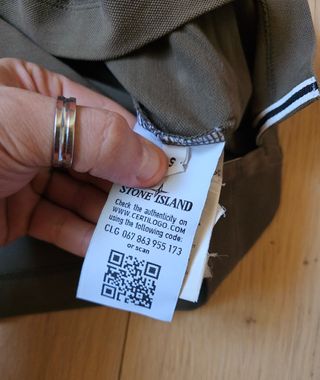 Polo Stone Island olive uomo (tg. S slim)
