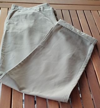 Pantalón beige hombre talla XXL