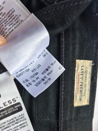 Pantalón Levi's 512 Slim Taper Negro W31 L32