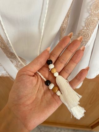 Blusa Cocomore Blanca y Dorada Hombros Descubierto