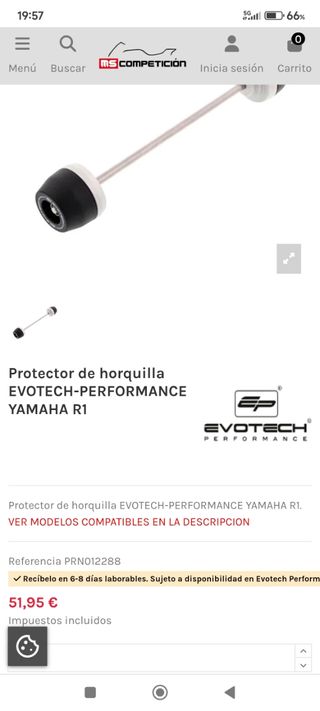 Protectores Horquilla y Basculante Moto