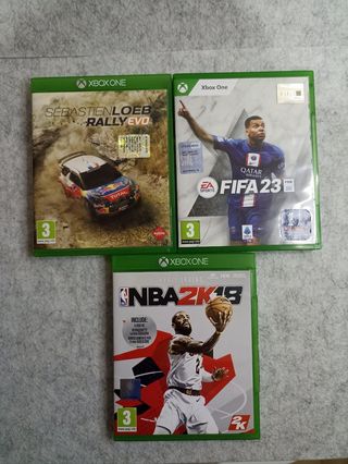 Lotto 3 Giochi Xbox One: FIFA 23, NBA 2K19, Rally 