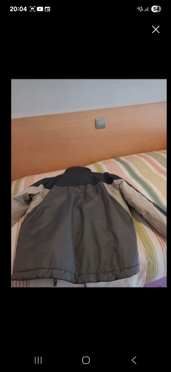 Chaqueta hombre azul y gris