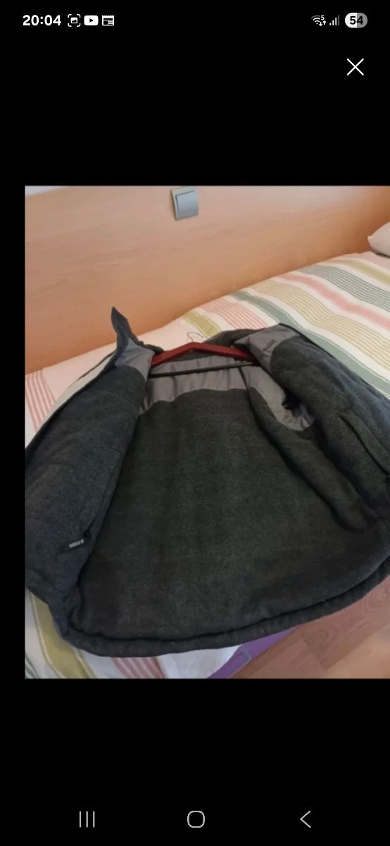 Chaqueta hombre azul y gris