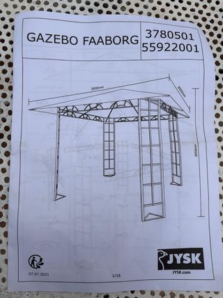 Gazebo JYSK 3x3m