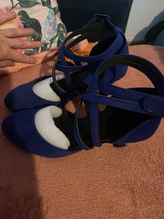 Zapatos baile latino azul Talla 37
