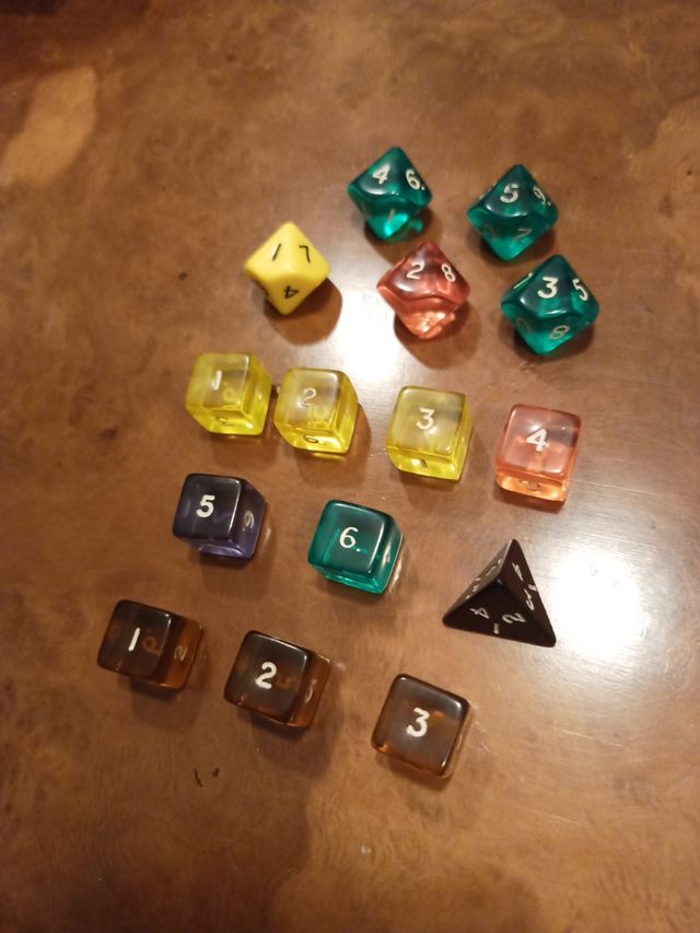 Pack Dados 10, 6, 4 caras