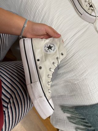 Converse blancas plataforma