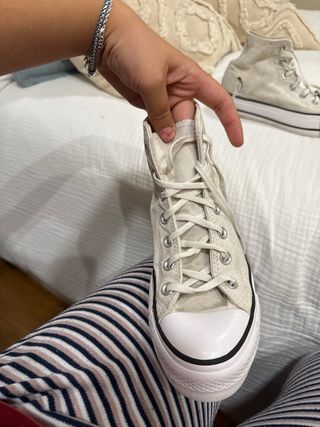 Converse blancas plataforma