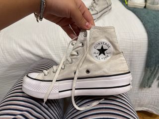 Converse blancas plataforma