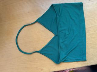 Top halter verde