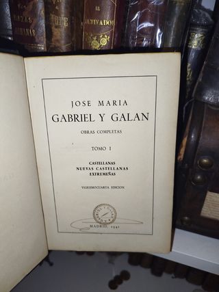 Obras Completas de José María Gabriel y Galán