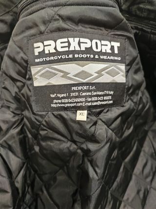 Chaqueta de moto hombre negra