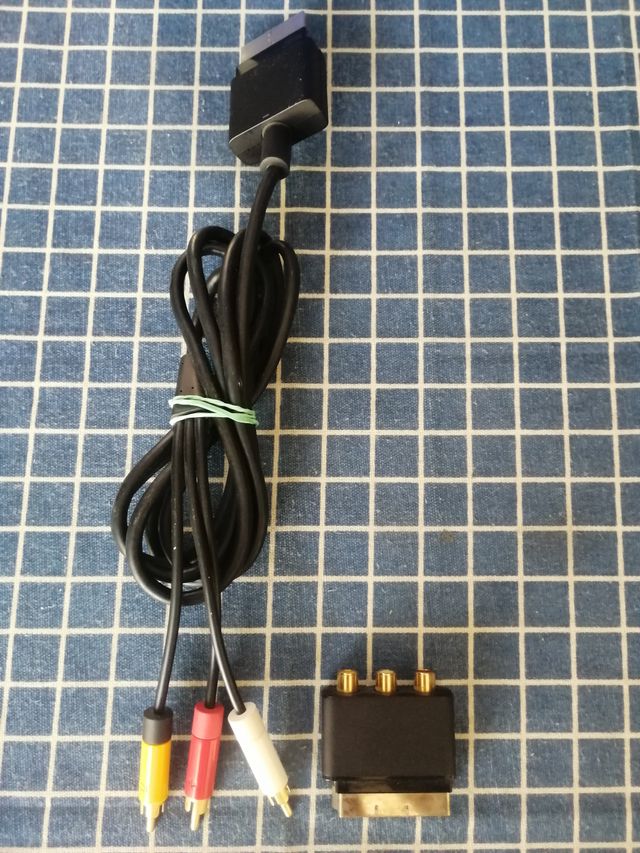 XBOX360 ORIGINAL CABLE+ ADAPTADOR. TV TODO ORIGINA