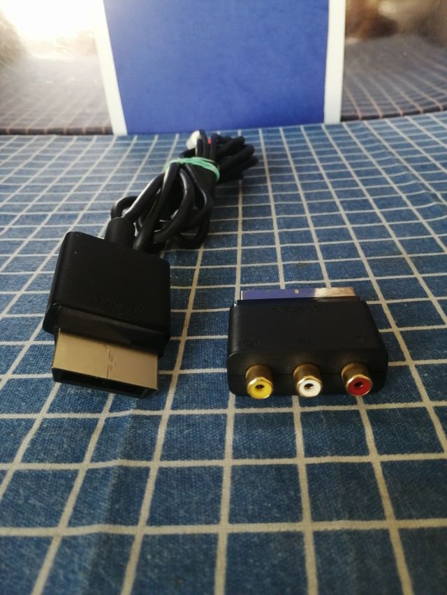XBOX360 ORIGINAL CABLE+ ADAPTADOR. TV TODO ORIGINA