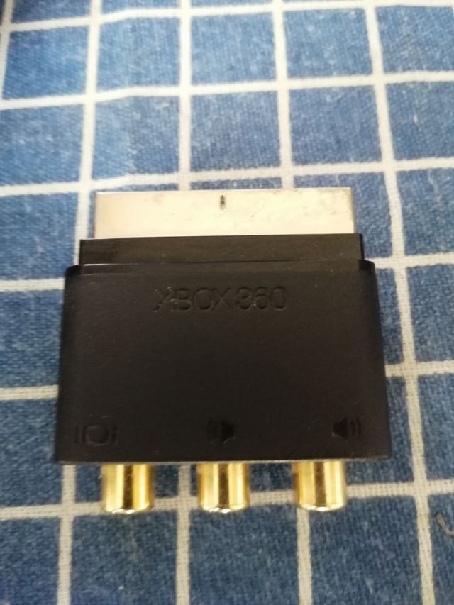 XBOX360 ORIGINAL CABLE+ ADAPTADOR. TV TODO ORIGINA