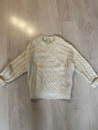 Jersey de mujer con ochos beige