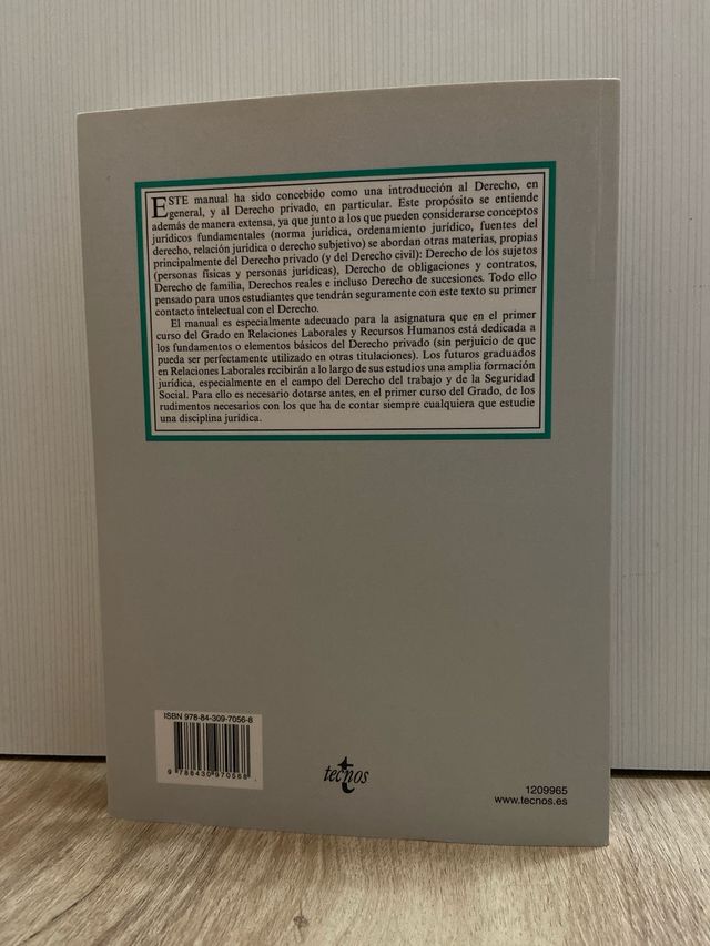 Fundamentos de Derecho Privado: (Grado en Relac...