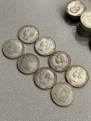 Monedas antiguas de Alfonso XIII