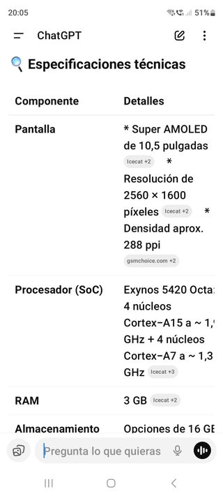 Tableta Samsung Galaxy Tab S SM-T805 10