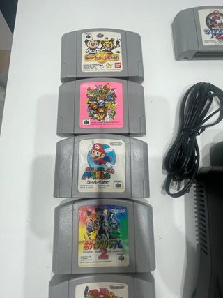 Nintendo 64 Japón + 2 mandos + 8 juegos