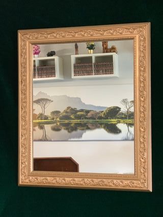 ESPEJO MADERA ESTILO MARIA CRISTINA