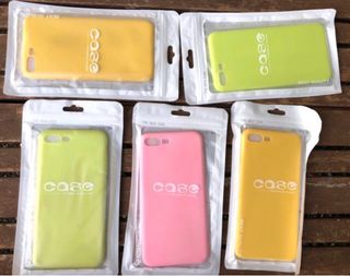 Fundas iPhone 8 Plus (Amarillo, Verde, Rosa)