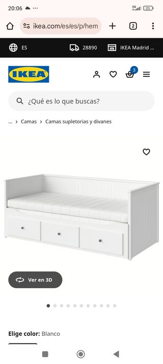 2 colchones Afjall y regalo diván Hemnes.