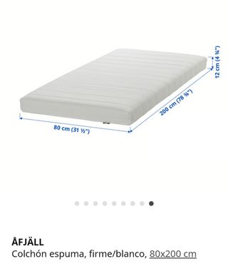 2 colchones Afjall y regalo diván Hemnes.