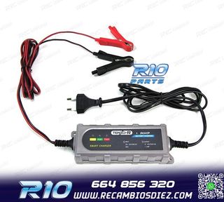 CARGADOR DE BATERIA COCHE MOTO BARCO 12V