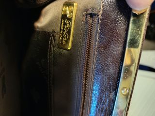 Pochette vintage anni 70 marrone