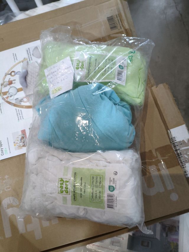 Juego 3 sábanas cuna Easy Dort Algodón