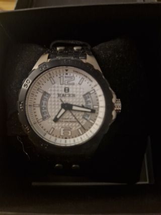 Reloj Racer Negro y Plateado