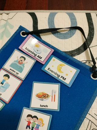 Tablero de rutinas infantil