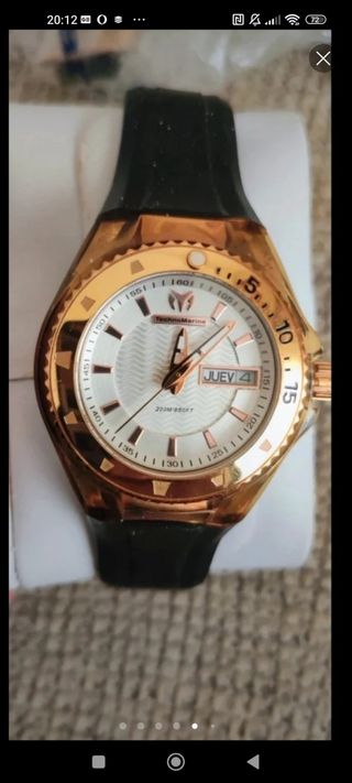 Reloj TechnoMarine Dorado y Negro