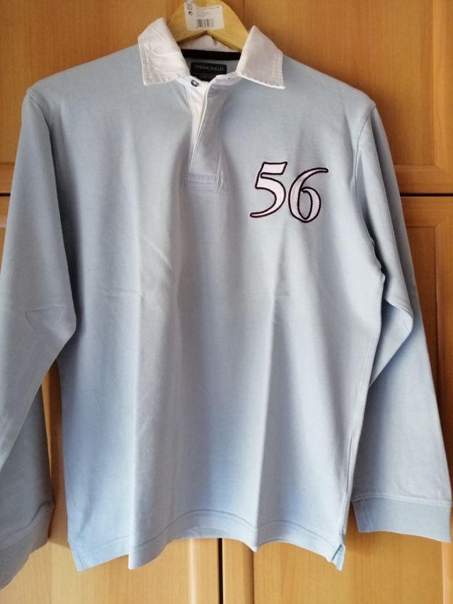 Polo juvenil Springfield azul talla M.