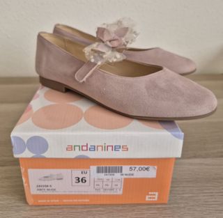 Zapatos Andanines Niña Rosa Talla 36