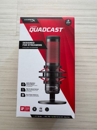 Micrófono HyperX QuadCast Negro/Rojo