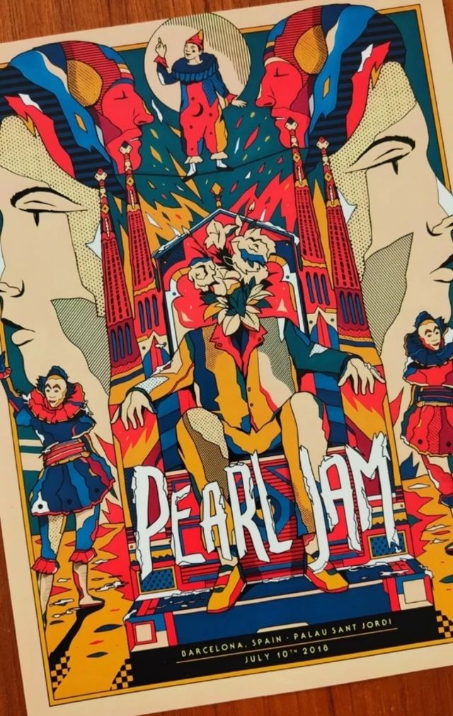 Poster "Pearl Jam" Live Barcelona (2018)