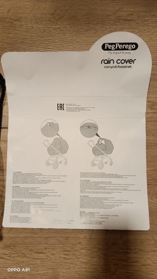 Funda lluvia Peg Perego para capazo