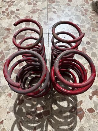 Muelles Abarth Rojos