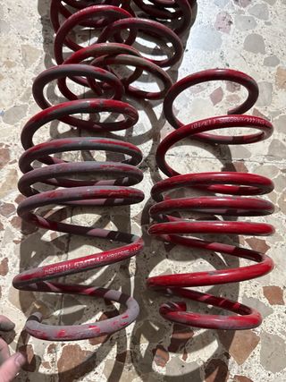 Muelles Abarth Rojos