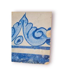 Azulejo Pombalino Sec. XVIII Pintado à Mão