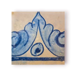 Azulejo Pombalino Sec. XVIII Pintado à Mão