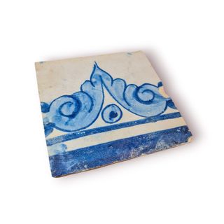 Azulejo Pombalino Sec. XVIII Pintado à Mão