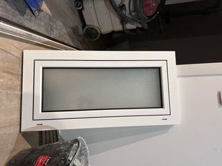 Ventana abatible aluminio blanca 90x45