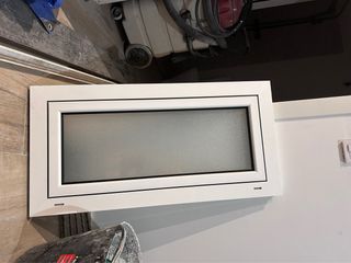 Ventana abatible aluminio blanca 90x45