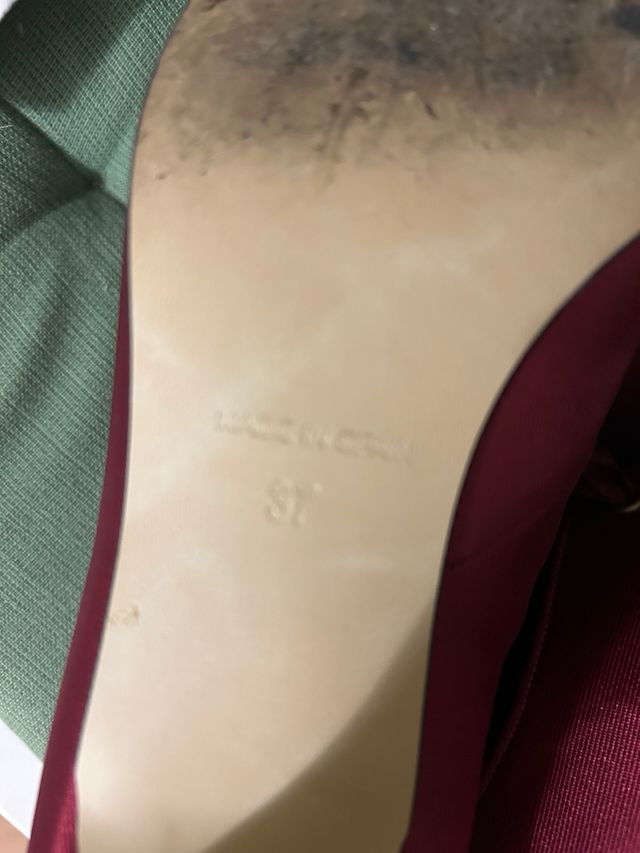 Zapatos de fallera Sole Piel talla 37 vino