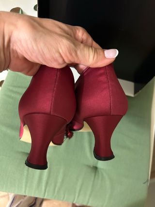 Zapatos de fallera Sole Piel talla 37 vino