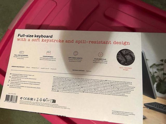 Teclado Trust Primo QWERTY Spill-Resistant